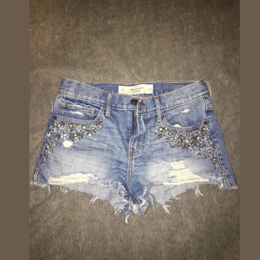 Abercrombie & Fitch Embellished Festival Shorts
